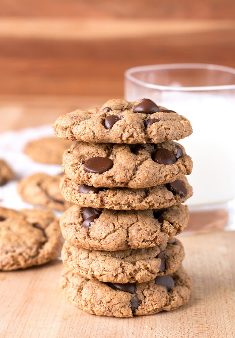 Almond Butter Chocolate Chip Cookies