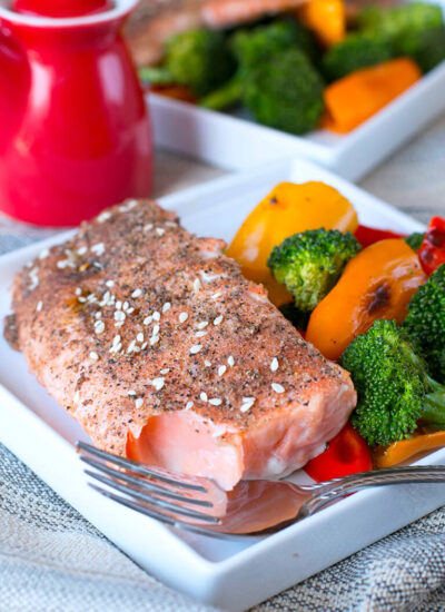 Sesame Broiled Salmon Recipe With Vegetables