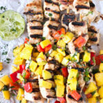 Mango Chicken kabob or skewers recipe