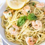 Pesto Shrimp Scampi recipe