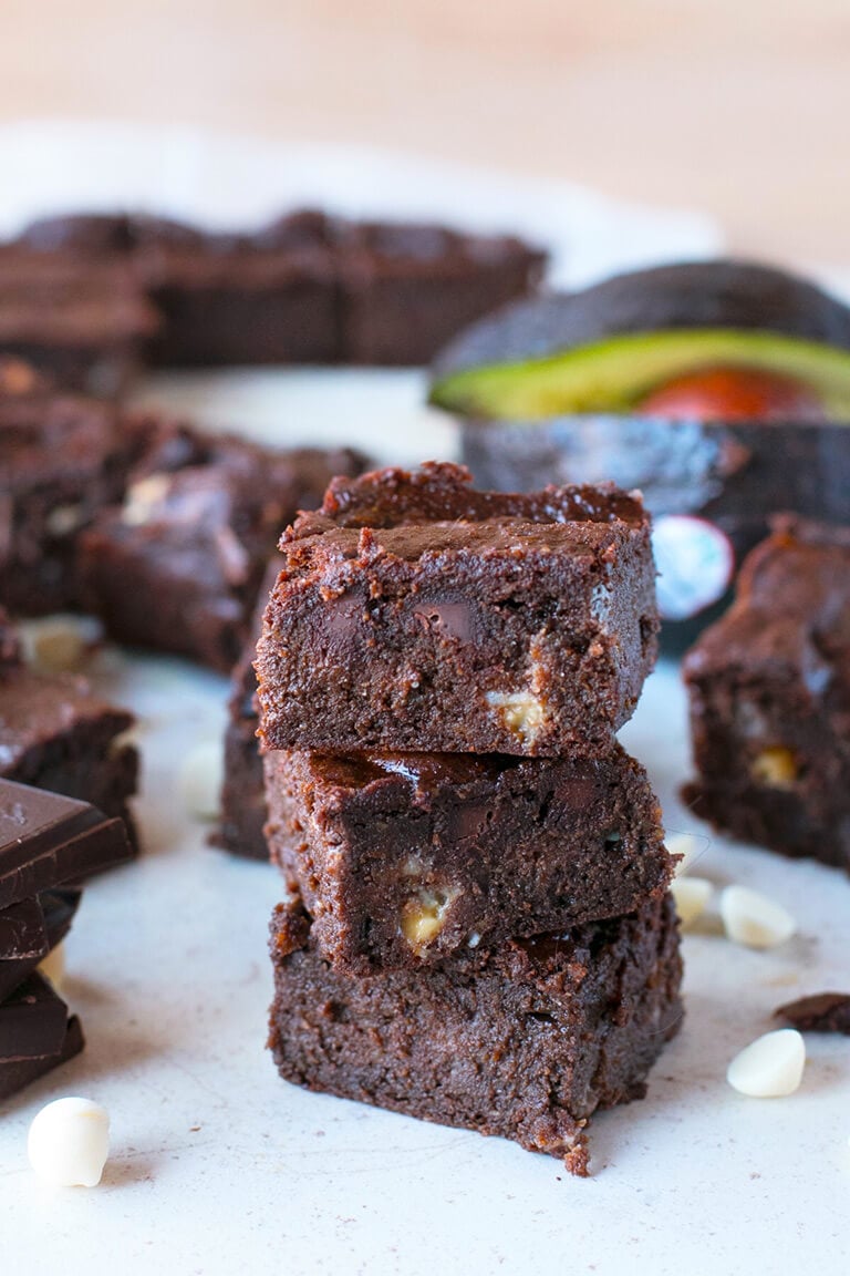 Triple Chocolate Avocado Brownies