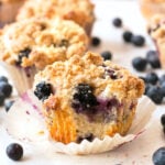 Scrumptious Blueberry Crumb Muffins