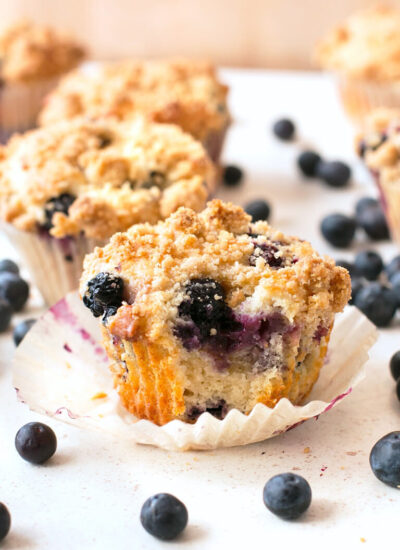 Scrumptious Blueberry Crumb Muffins