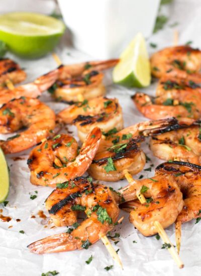 How To Make Agave Cilantro Shrimp Skewers
