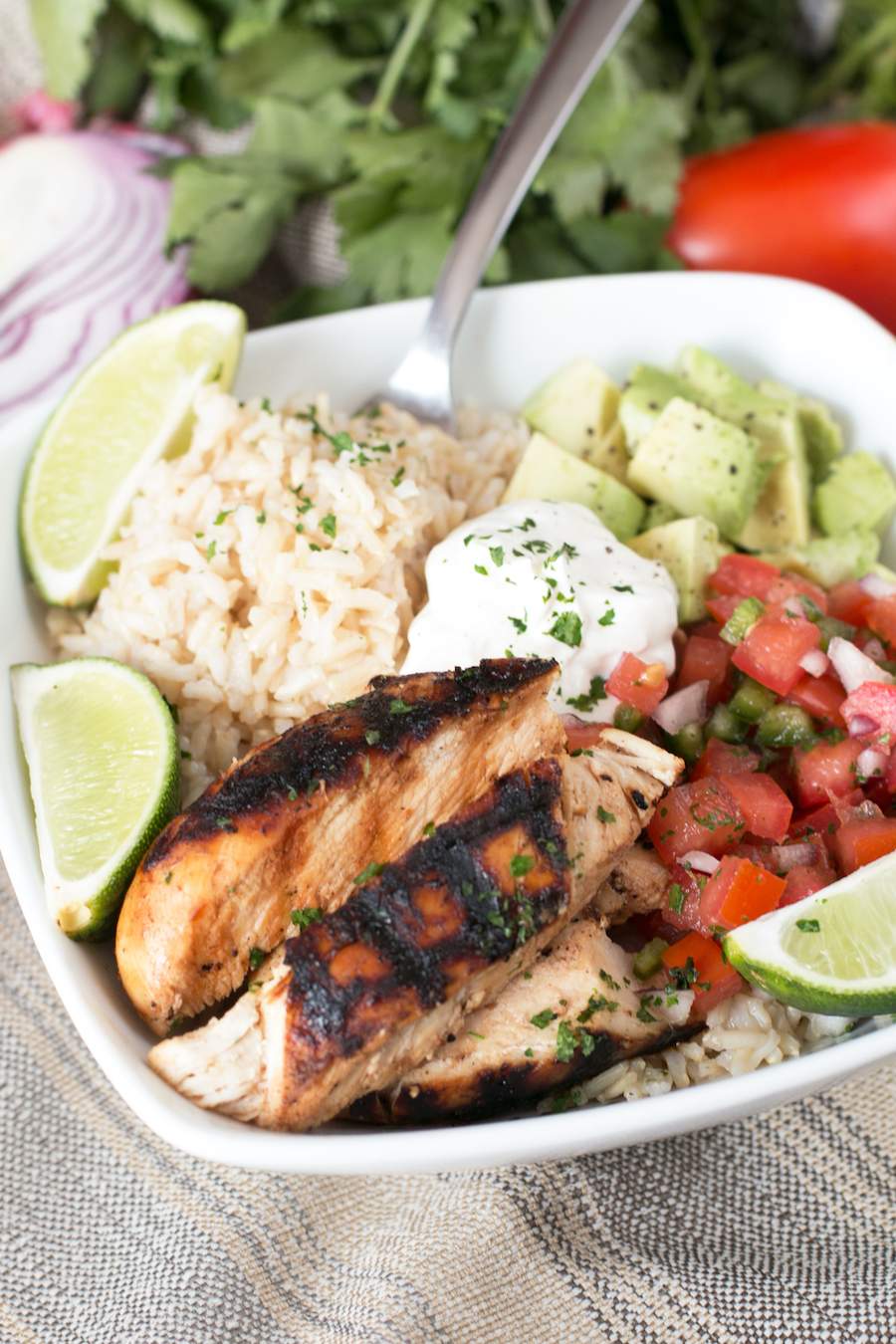 Grilled Chicken Burrito Bowl