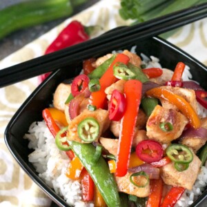 Sweet and Spicy Chicken Stir-Fry is a quick and easy dinner recipe