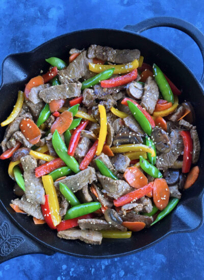 Asian Pepper Steak Stir Fry - colorful and delicious meal