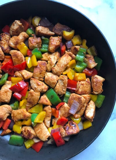 Skillet Chicken Fajitas Meal Prep