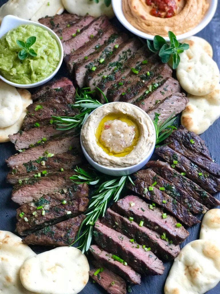 Grilled Steak With Herbs