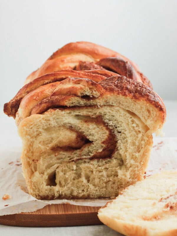 interior shot of the cinnamon babka