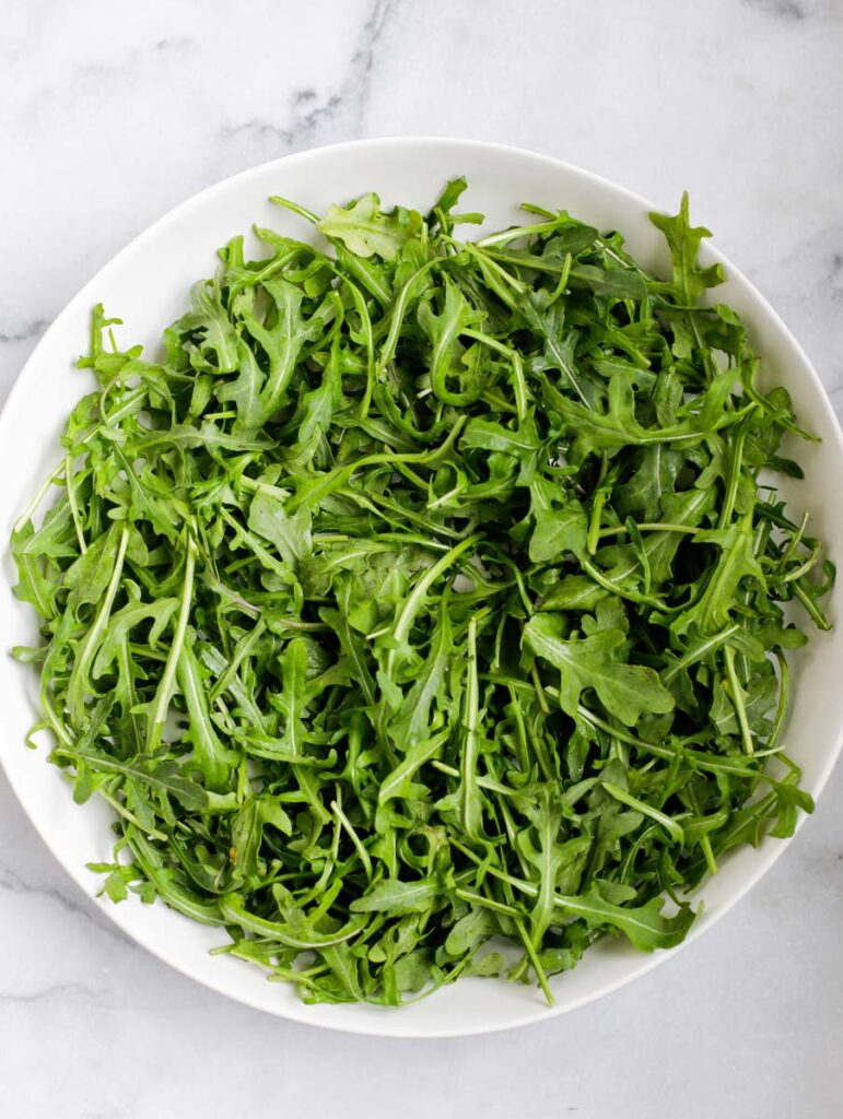 Arugula in a bowl.