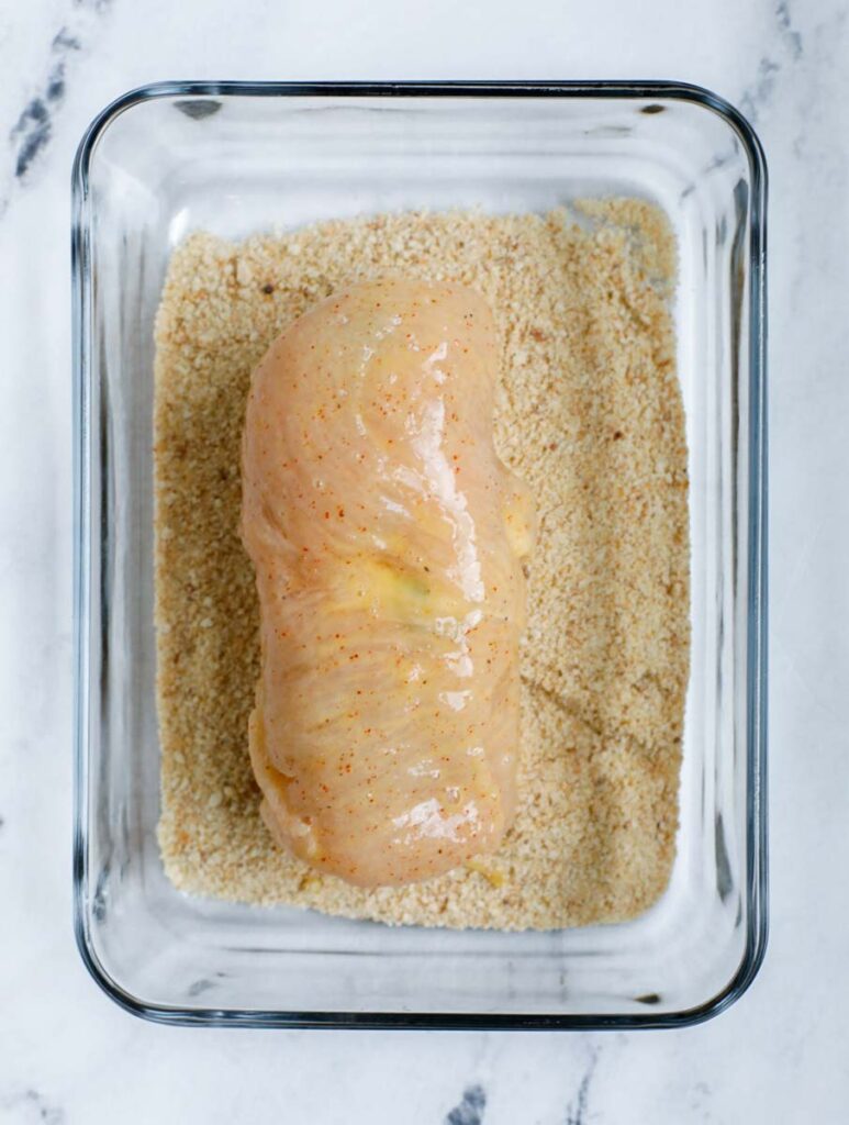 stuffed chicken in a flour.