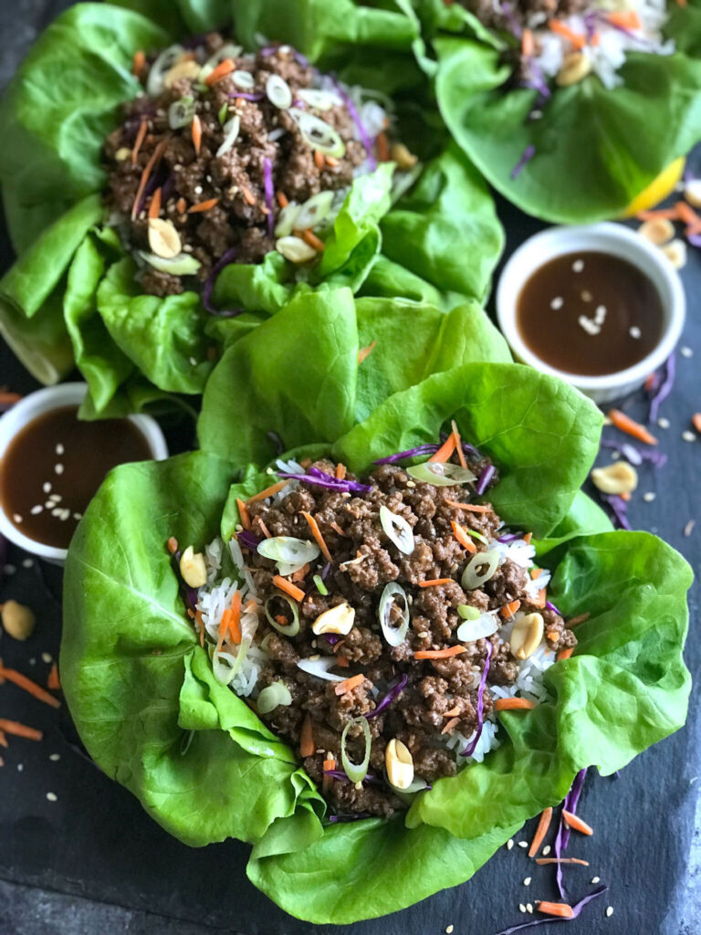 Asian Beef Lettuce Wraps