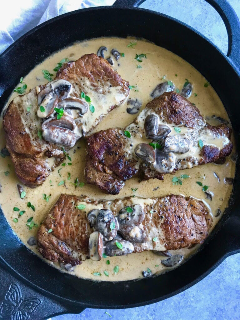 Creamy Mushroom Steak