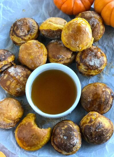 Super Fun Pumpkin Pancake Bites