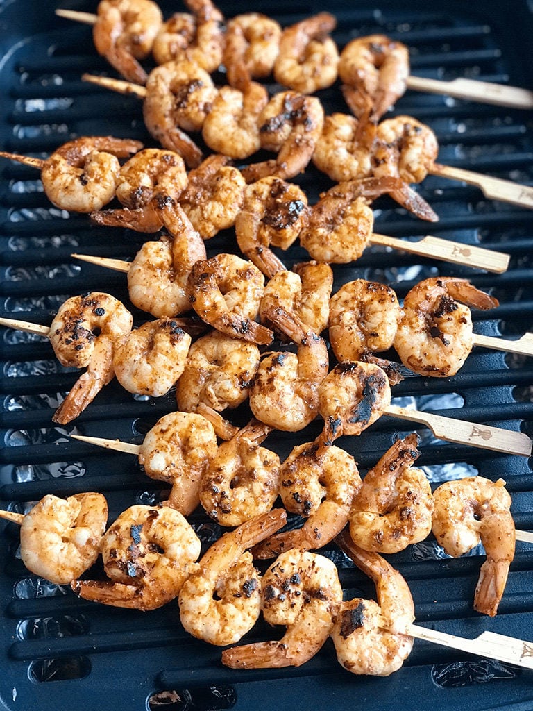 grilling shrimp 