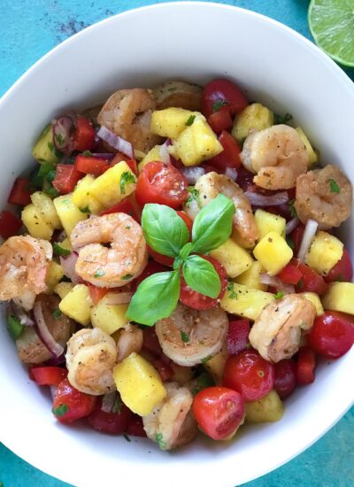 This Pineapple Shrimp Salad is so delicious