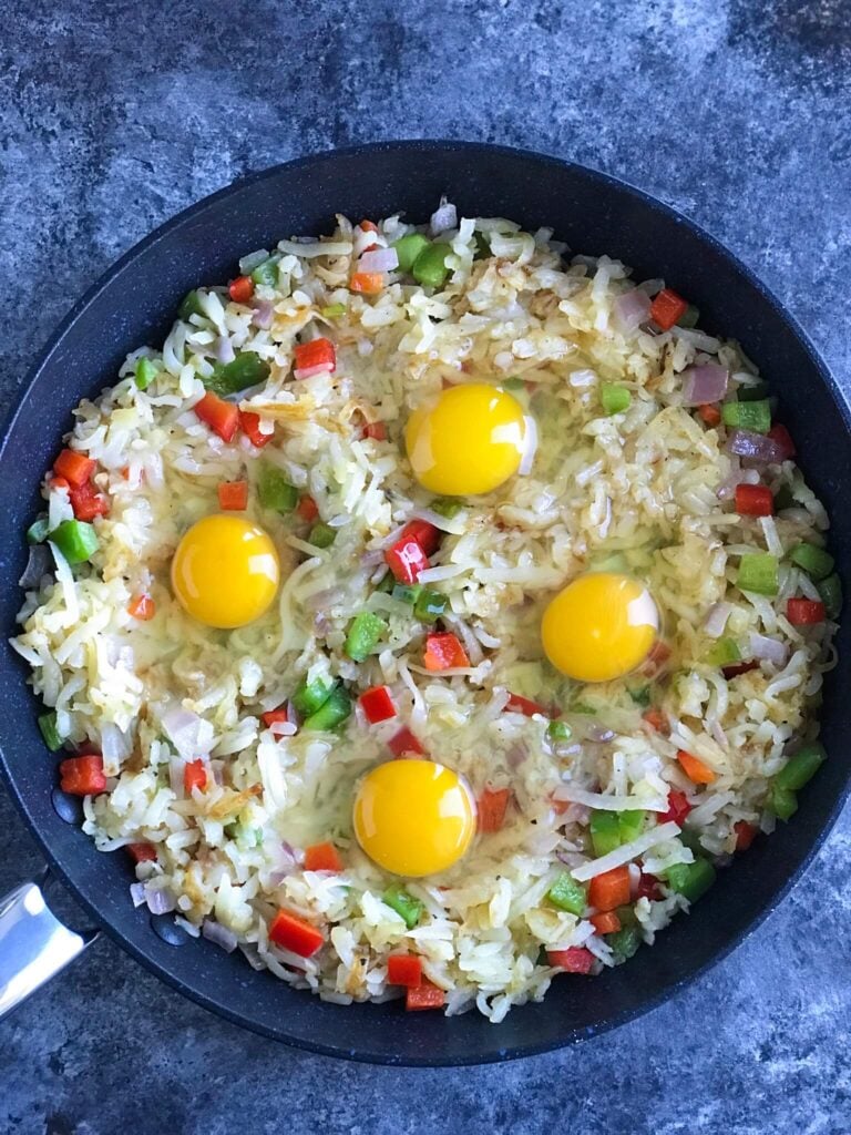 Veggie Hashbrown with Eggs