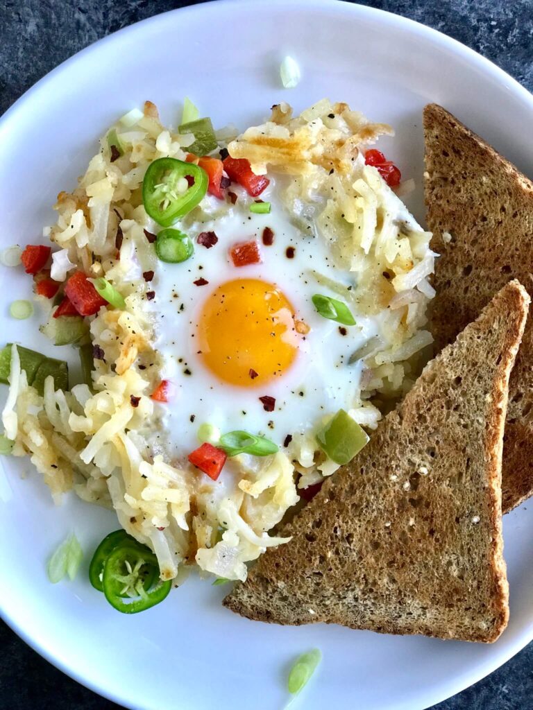 Veggie Hashbrown with Eggs