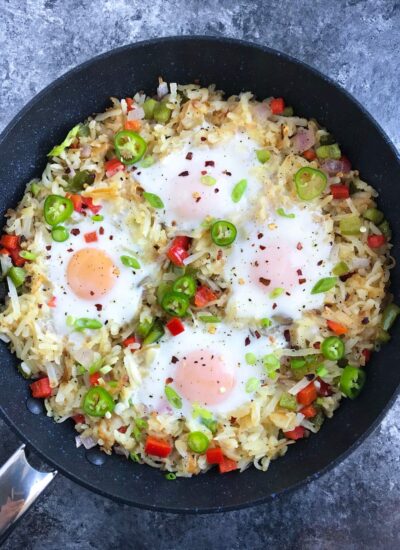 Veggie Hashbrown with Eggs