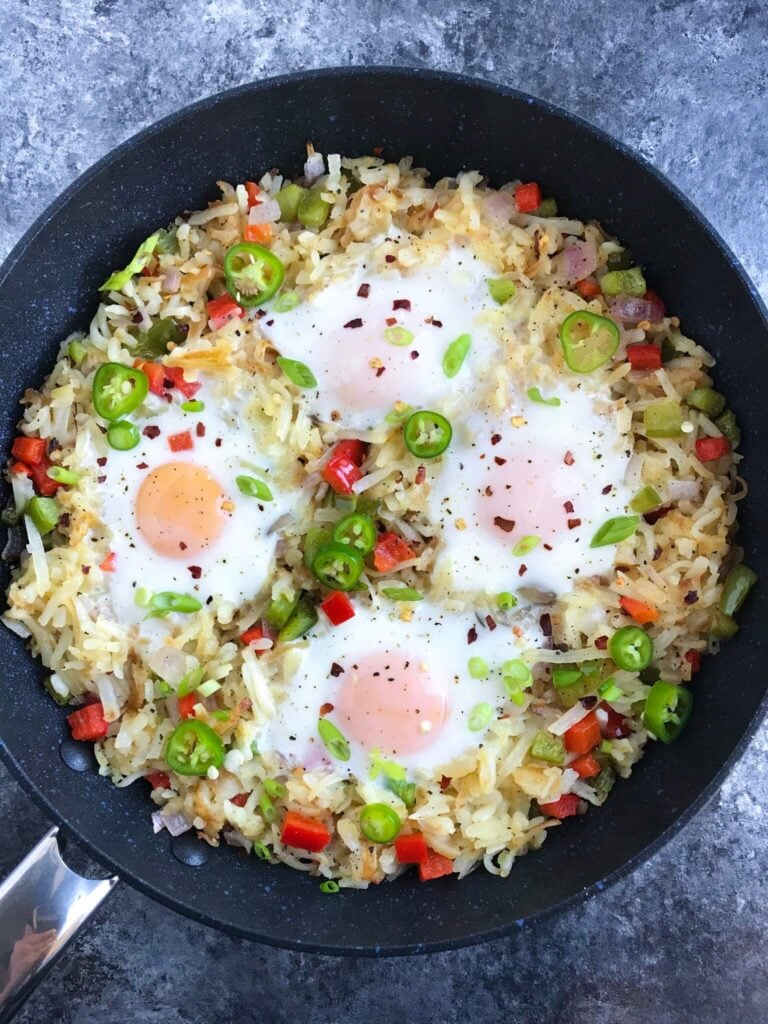 Veggie Hashbrown with Eggs