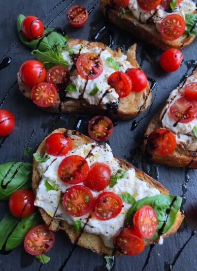 Delicious Burrata Caprese Toast