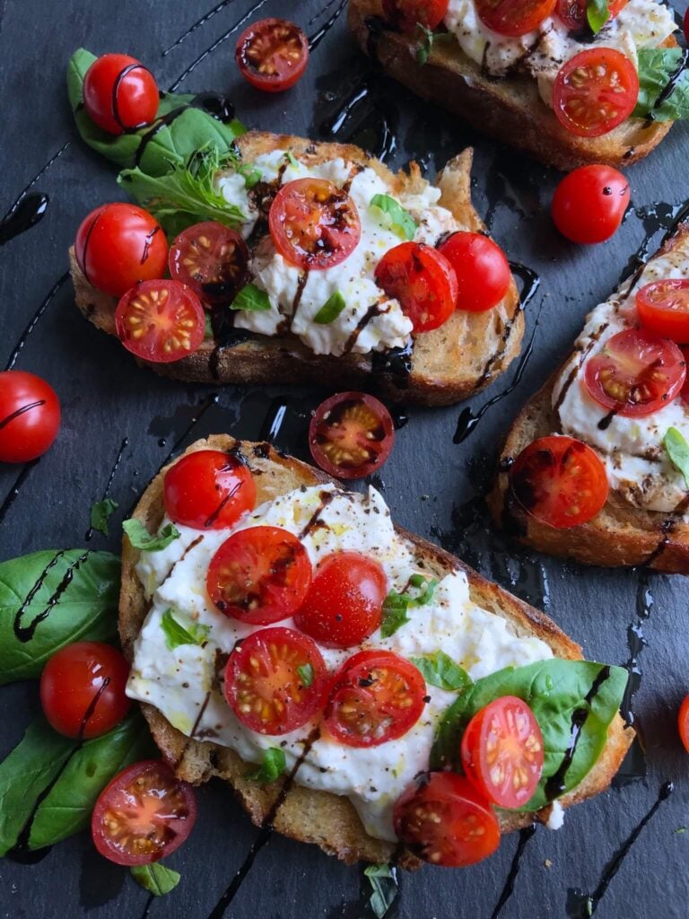 Burrata Caprese Toast