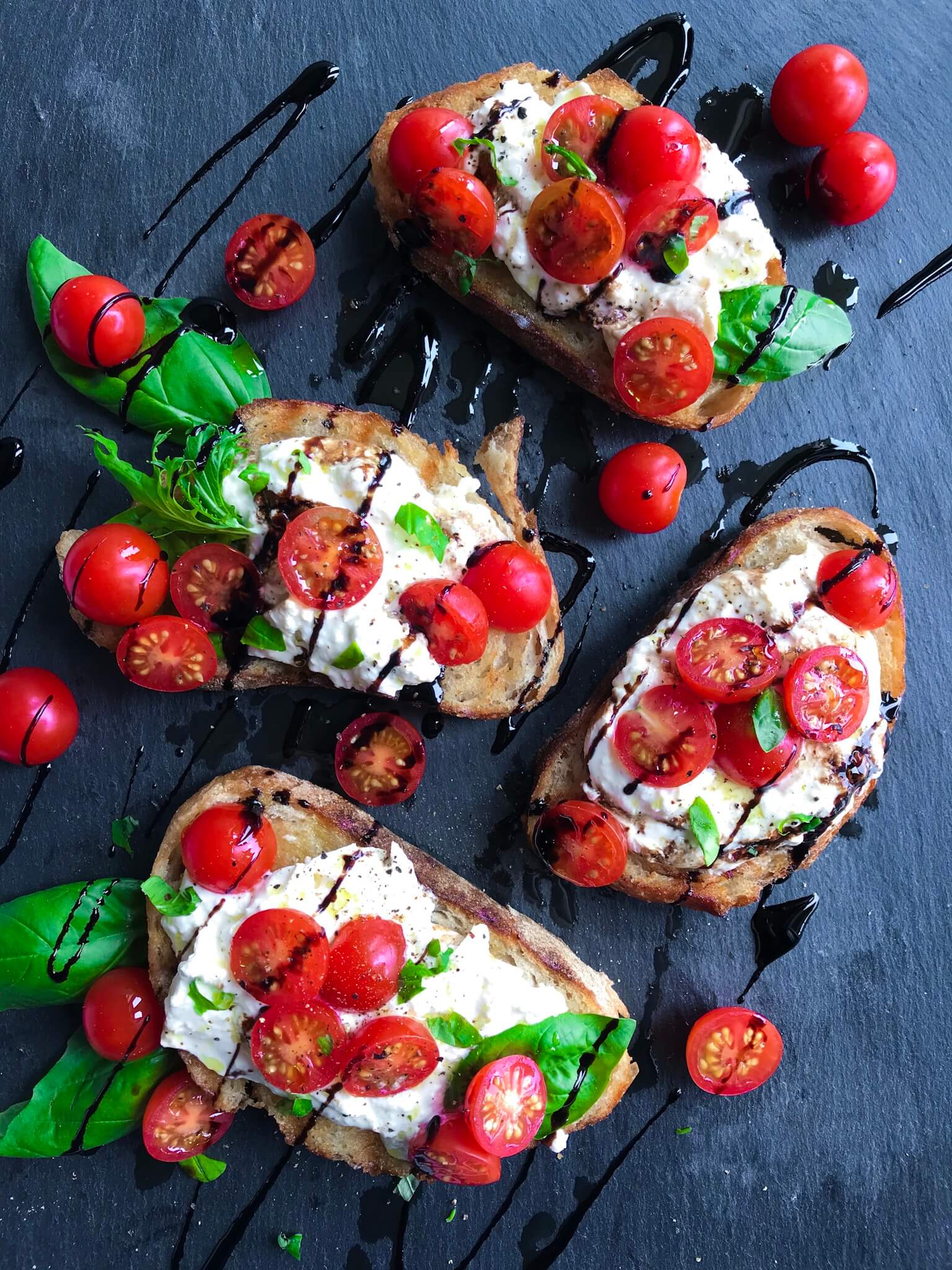 Burrata Caprese Toast