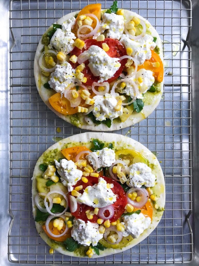 Burrata Veggie Pizza 