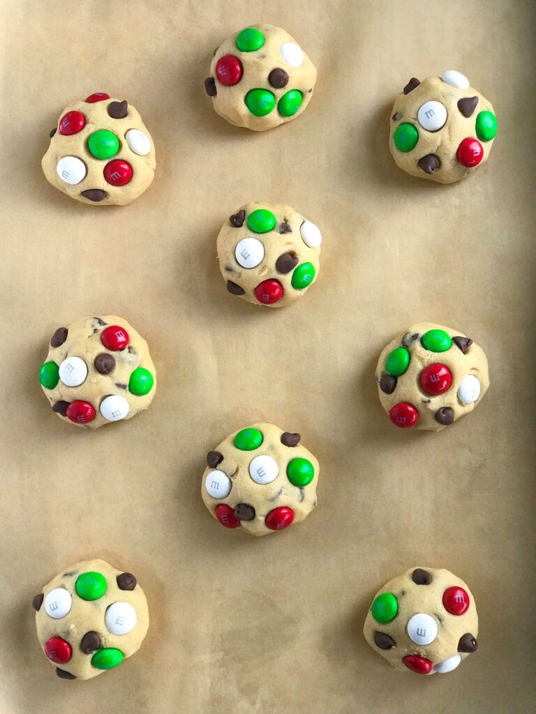 Santa's M&M Cookies