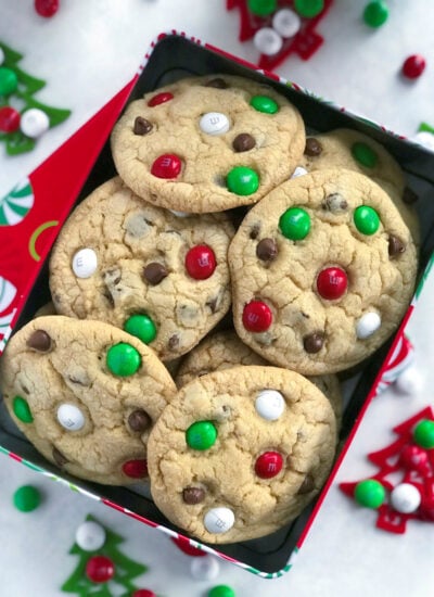 Fresh Made Santa's M&M Cookies