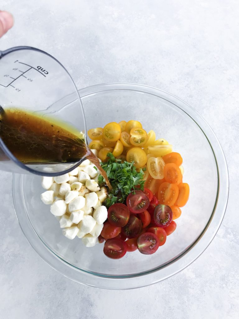 Balsamic Tomato Mozarella Salad