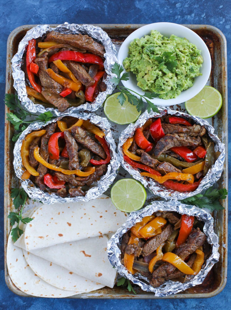 Steak Fajita Foil Packs