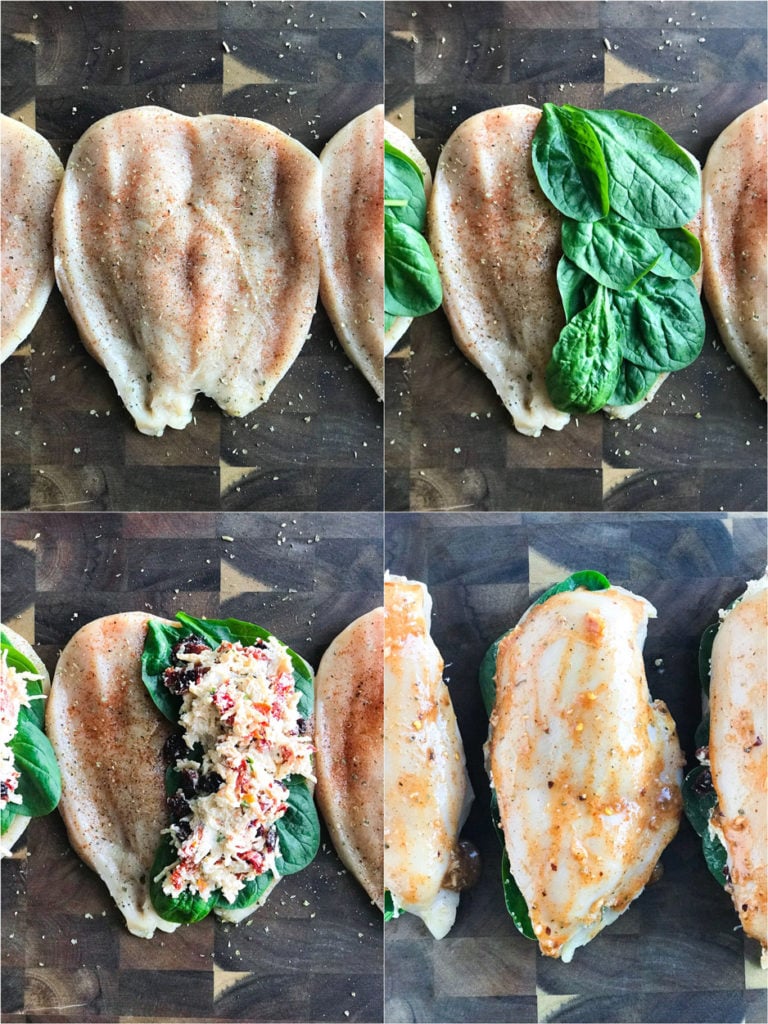 step by step of how to butterfly a chicken breast