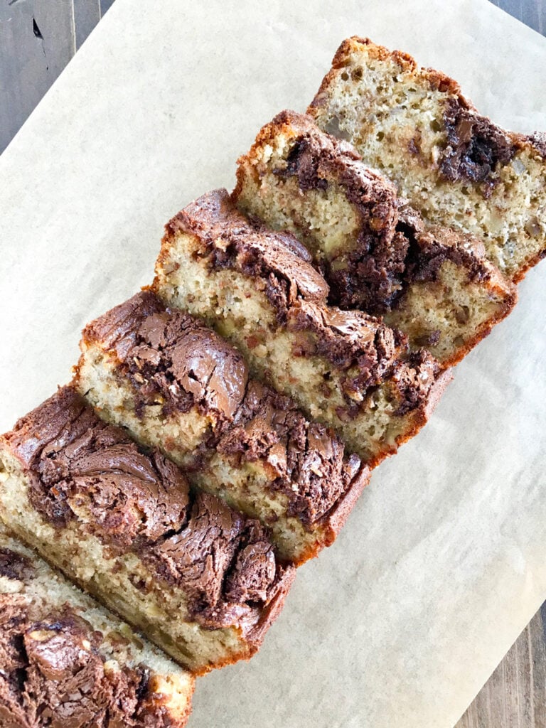 Nutella Banana Nut Bread