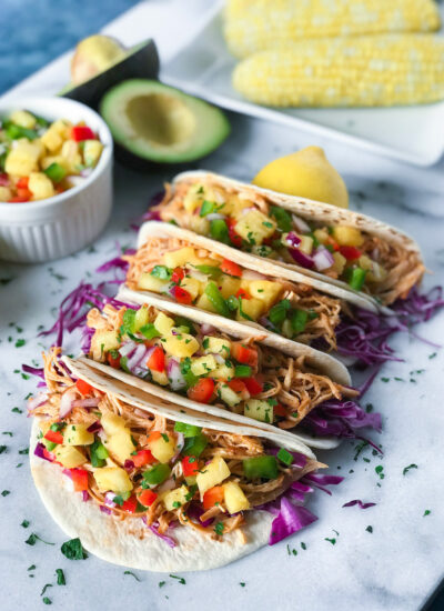 Shredded BBQ Chicken Tacos