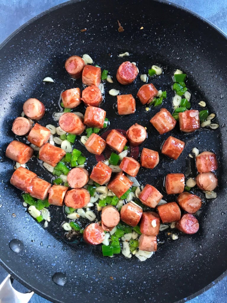 Baked Beans and Sausage Egg Brunch