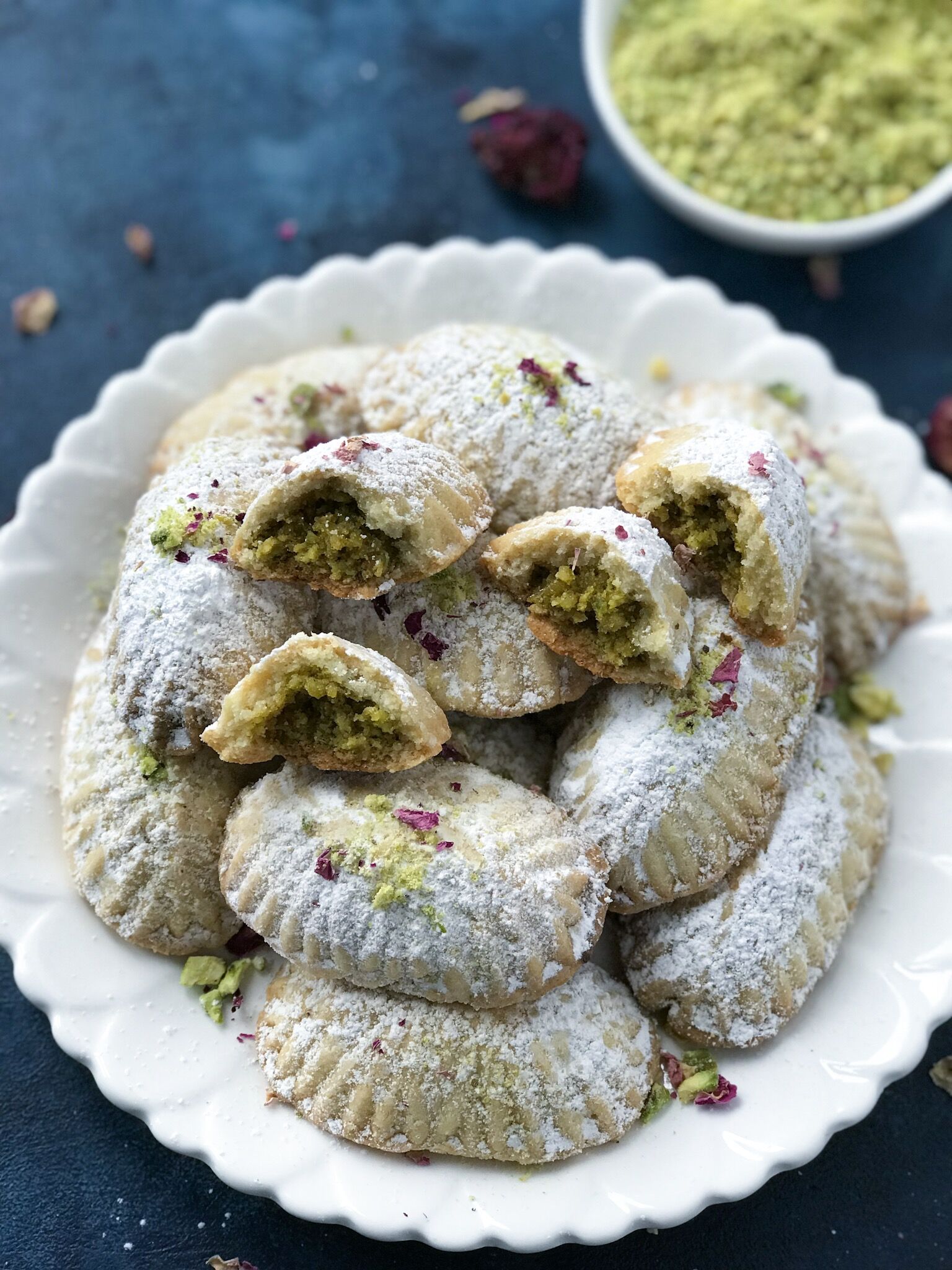 Pistachio Maamoul Cookies