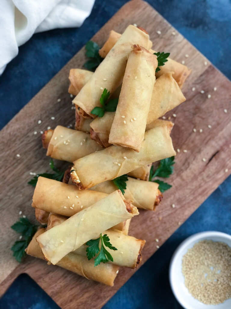 Lebanese Cheese Rolls (رقاقات بالجبنة, Rakakat Jibneh)