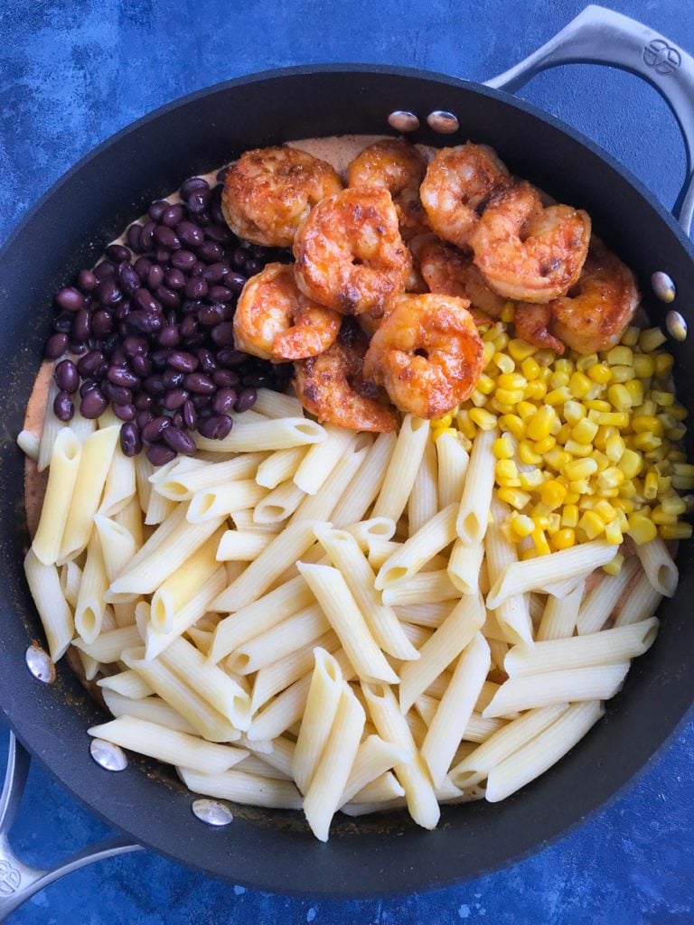 Southwest Shrimp Pasta