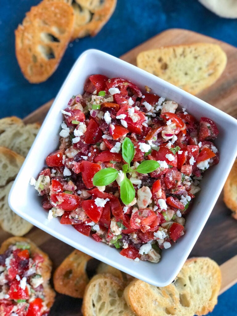 Feta Bruschetta with Cranberries – Cookin&amp;#39; with Mima