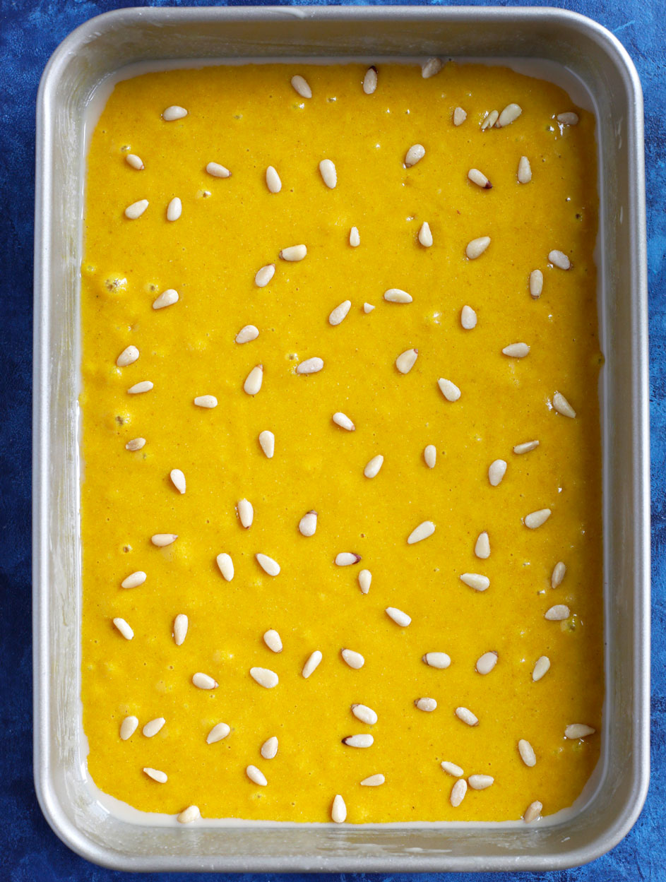 Tumeric Cake before baking.