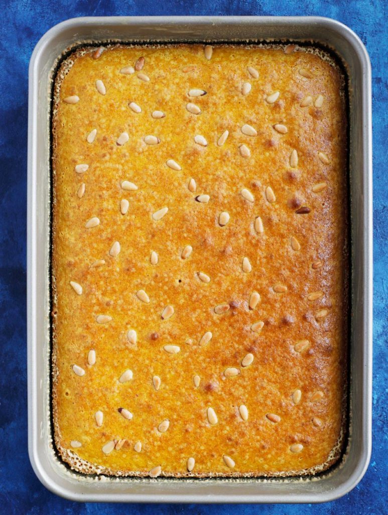 Sfouf (Lebanese Tumeric Cake)