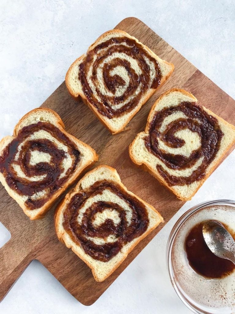 Cinnamon Swirls on some bread