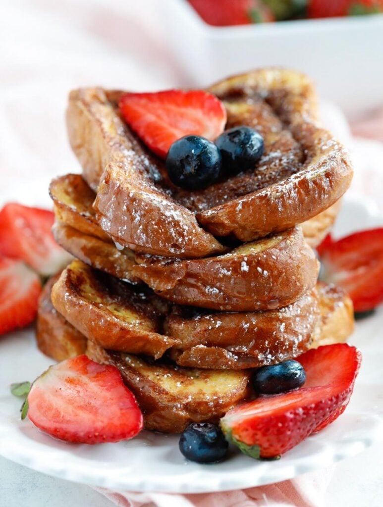 Stack of Cinnamon Swirl French Toast