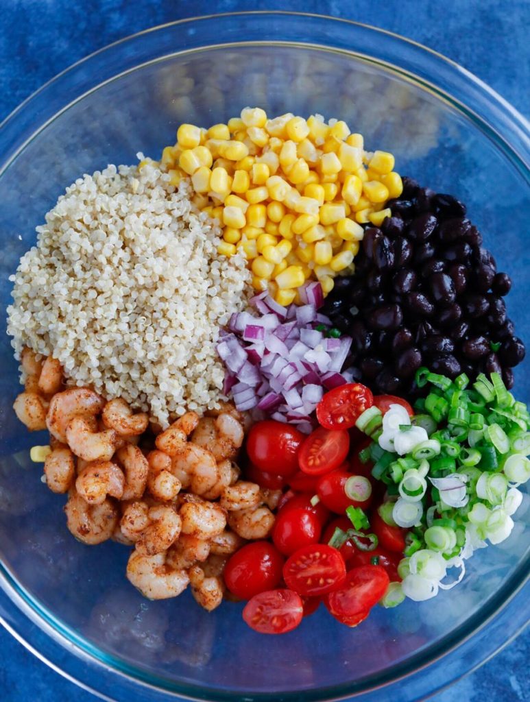 Southwest Shrimp Quinoa Salad