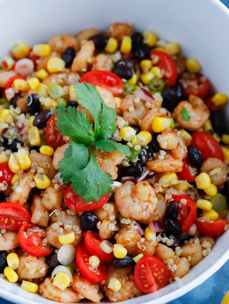 Southwest Shrimp Quinoa Salad