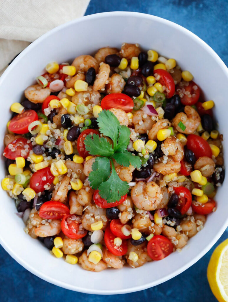 Southwest Shrimp Quinoa Salad