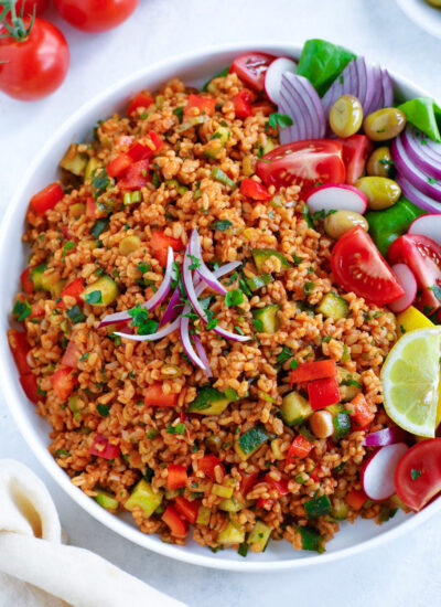 Turkish Bulgur Salad (Aka Kisir)