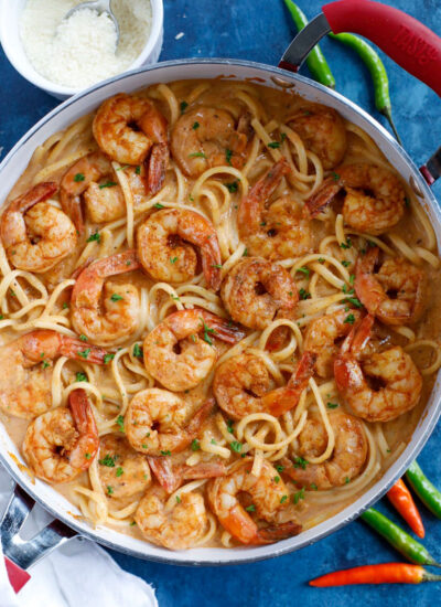 Creamy Cajun Shrimp Pasta with Cajun sauce